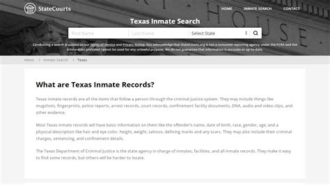 We have compiled all the information you need. . Texas vine inmate search